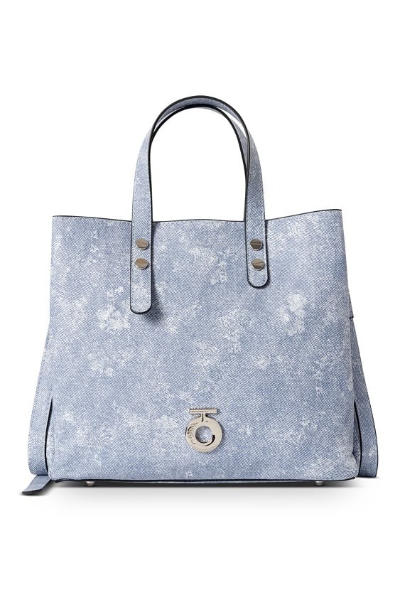 Trzykomorowa torebka do ręki Nobo denim