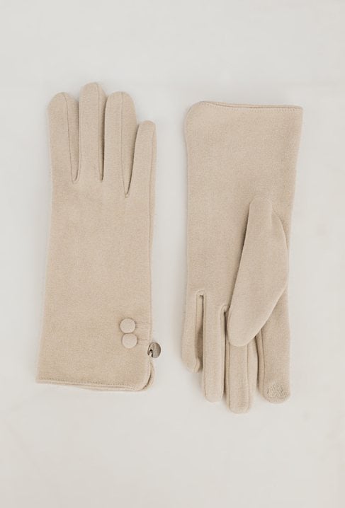 Rękawiczki z ozdobnymi guzikami