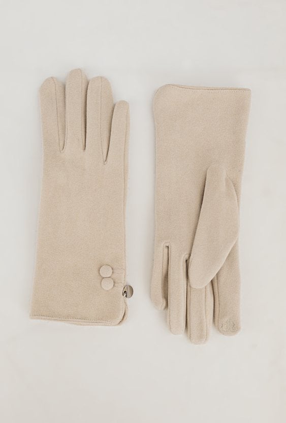 Rękawiczki z ozdobnymi guzikami