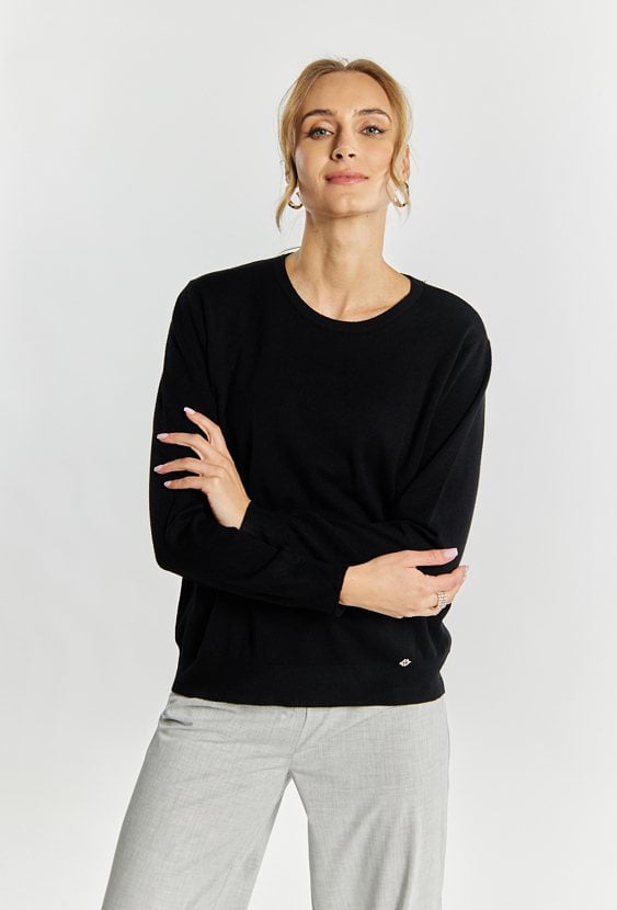 Wiskozowy sweter damski