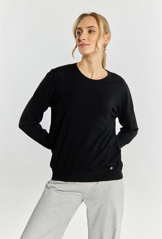 Wiskozowy sweter damski
