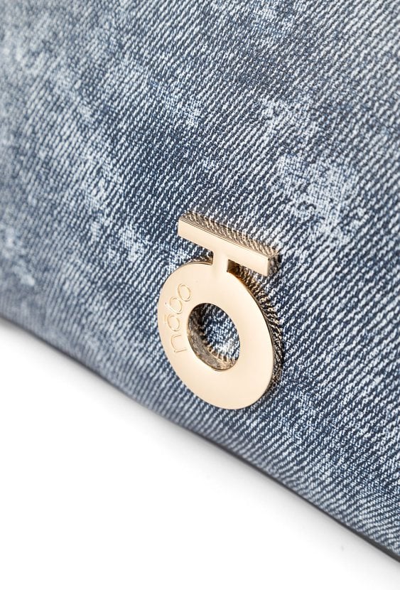 Trzykomorowa torebka do ręki Nobo denim