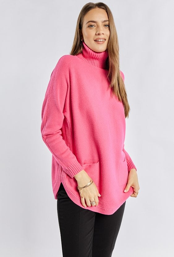 Sweter damski z golfem