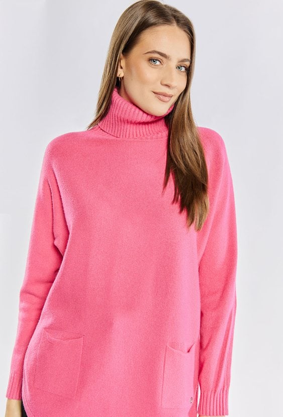 Sweter damski z golfem