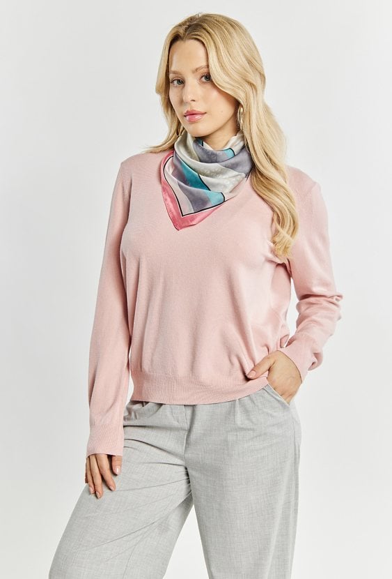 Wiskozowy sweter damski