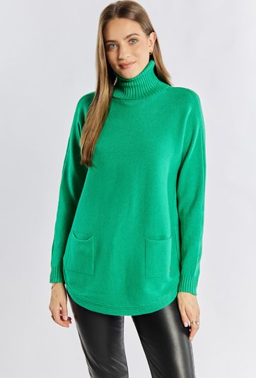 Sweter damski z golfem