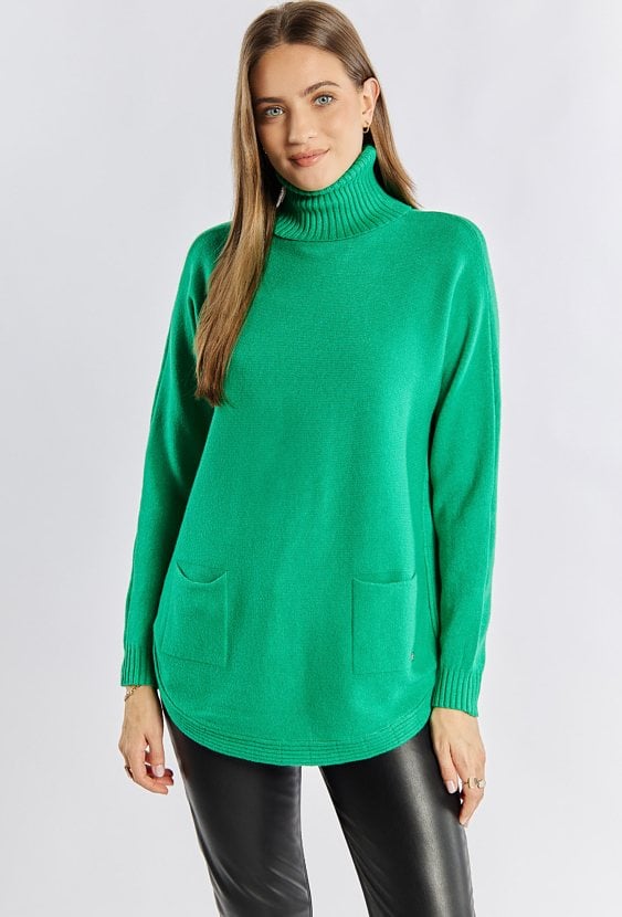 Sweter damski z golfem