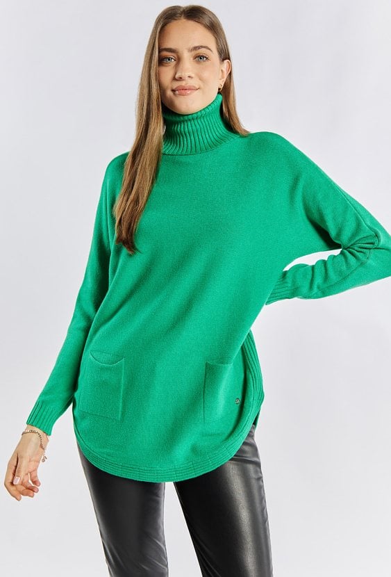 Sweter damski z golfem