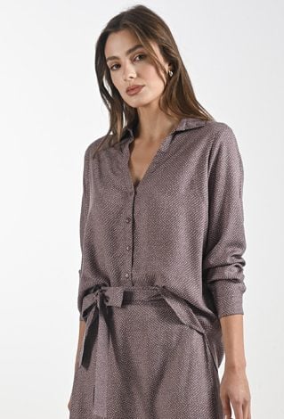 Wiskozowa koszula w kropeczki