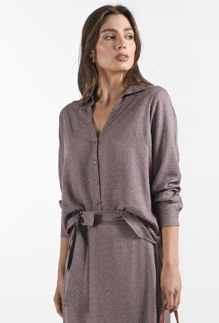 Wiskozowa koszula w kropeczki