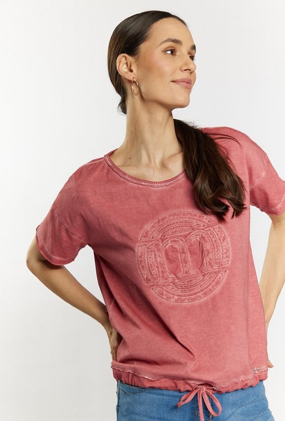 T-shirt z efektem sprania