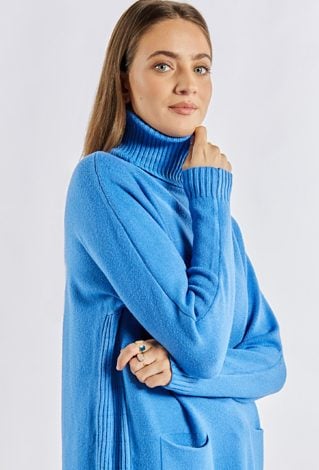 Sweter damski z golfem