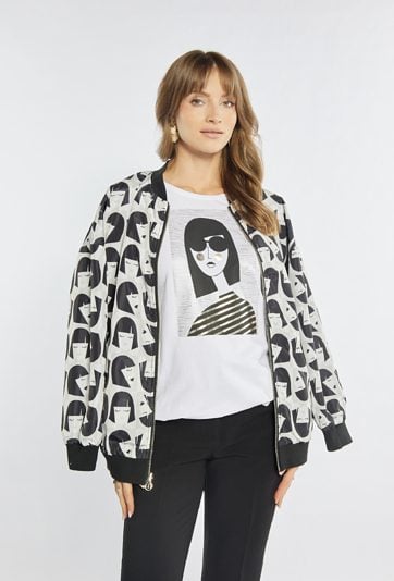 T-shirt damski z bawełny