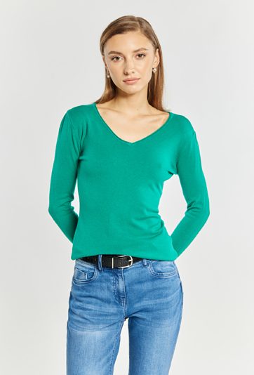 Wiskozowy sweter damski