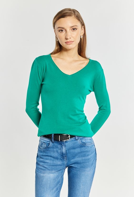 Wiskozowy sweter damski