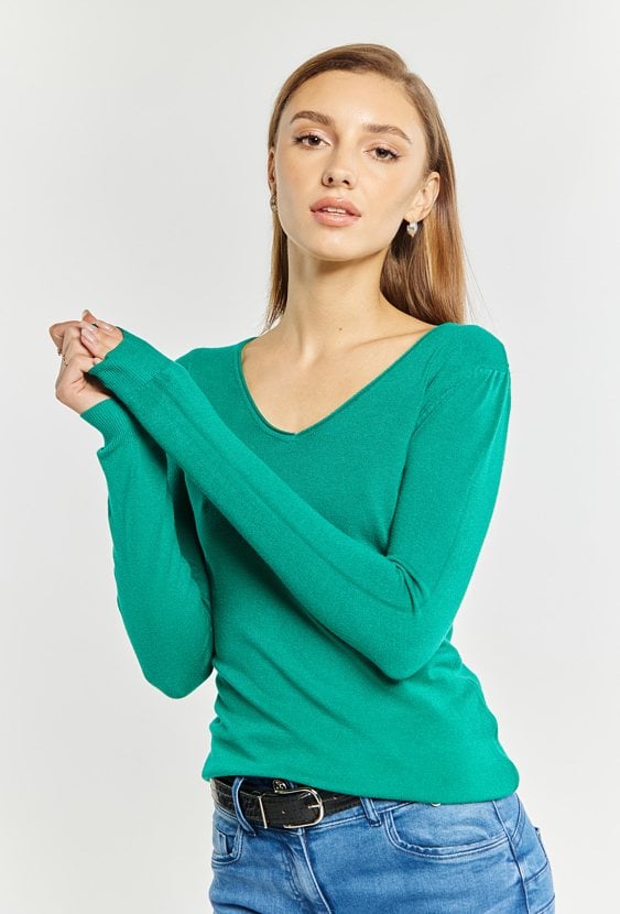 Wiskozowy sweter damski