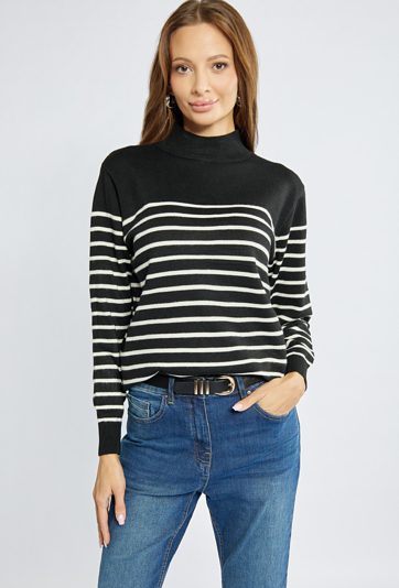 Sweter damski z półgolfem