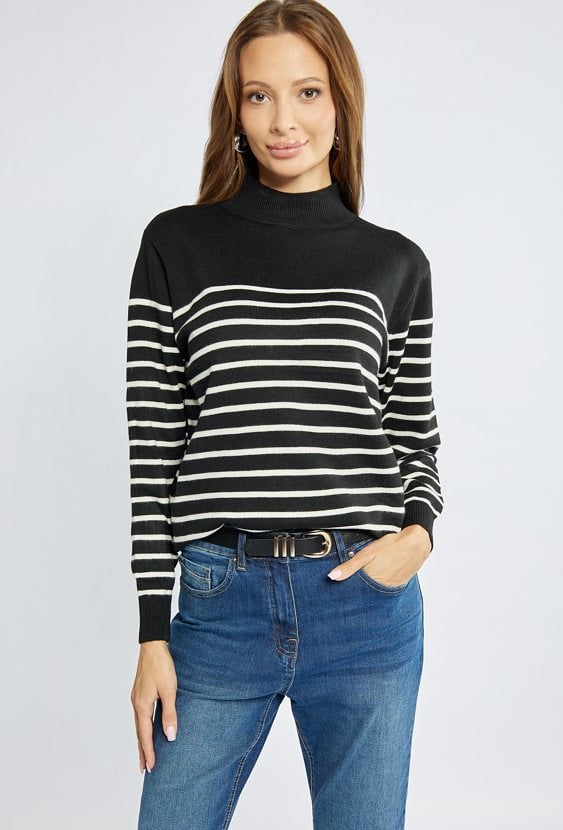 Sweter damski z półgolfem