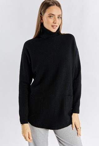 Sweter damski z golfem