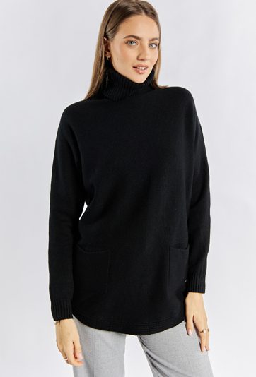 Sweter damski z golfem