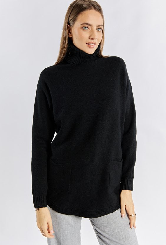 Sweter damski z golfem