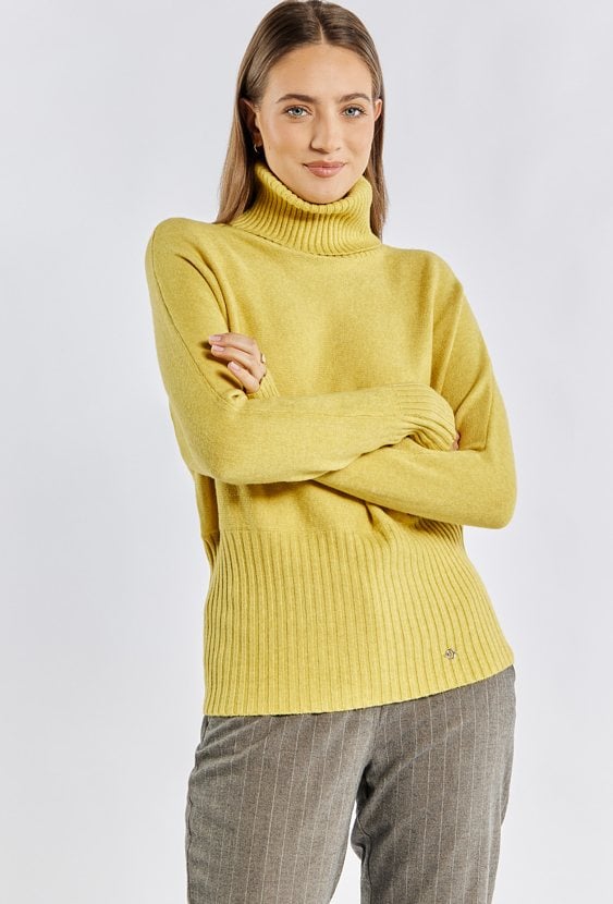 Sweter damski z golfem
