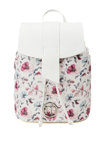 Plecak damski z kwiatowym motywem