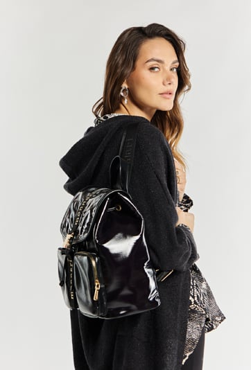 Tekstylny plecak z kieszeniami