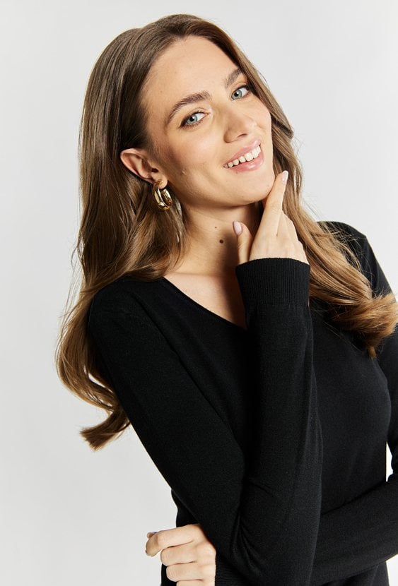 Wiskozowy sweter damski