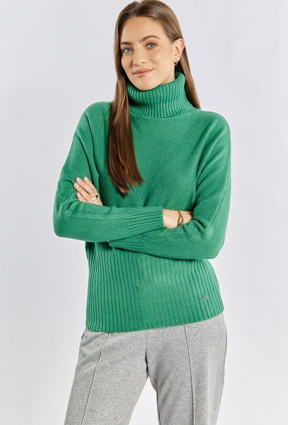 Sweter damski z golfem