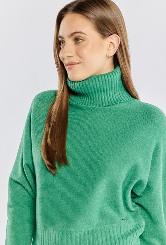 Sweter damski z golfem