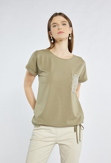 T-shirt z kieszonką