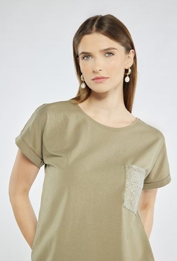 T-shirt z kieszonką