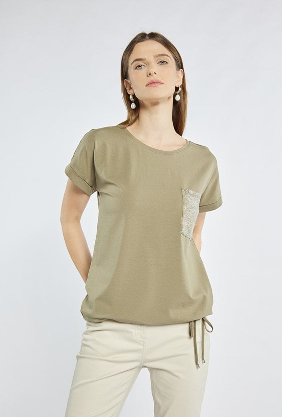 T-shirt z kieszonką