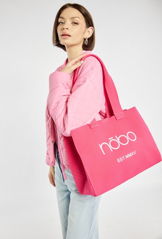 Shopper damski z logo NOBO