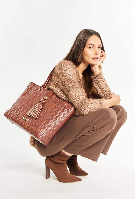 Pikowana torba damska