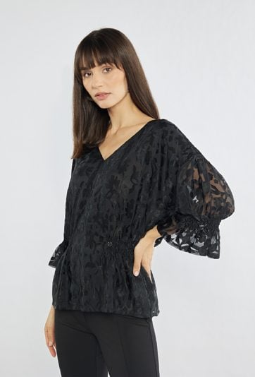 Elegancka bluzka w czarnym kolorze