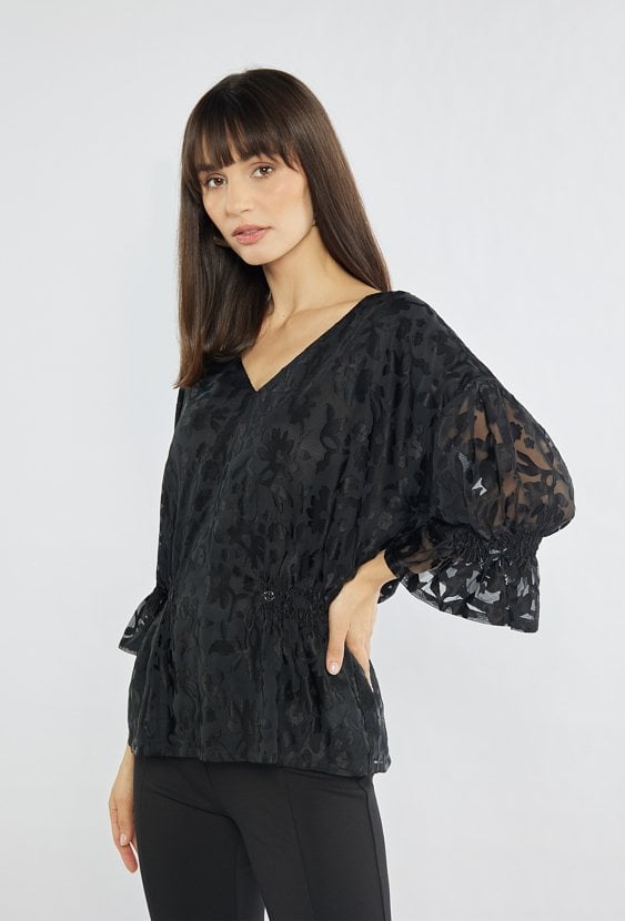 Elegancka bluzka w czarnym kolorze