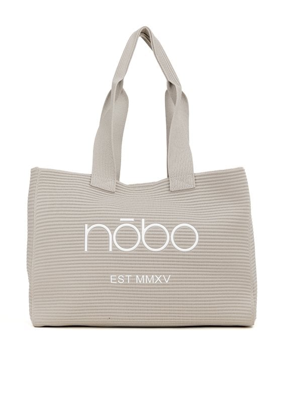 Shopper damski z logo NOBO
