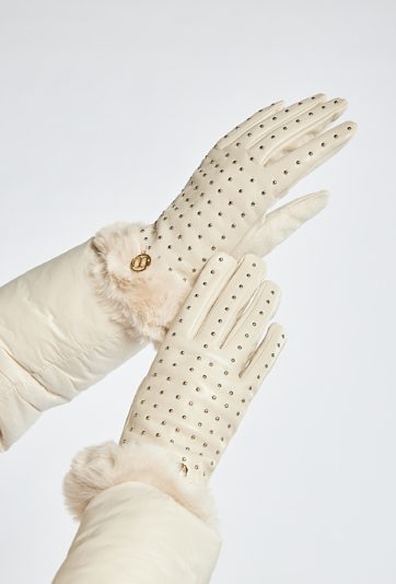 Rękawiczki damskie z futerkiem