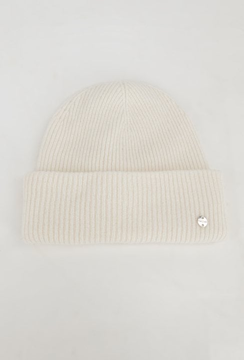 Kremowa czapka z wełny