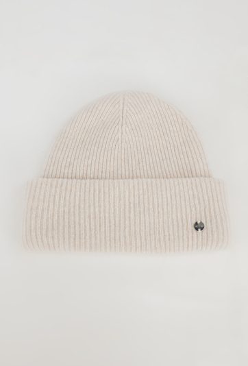 Kremowa czapka z wełny
