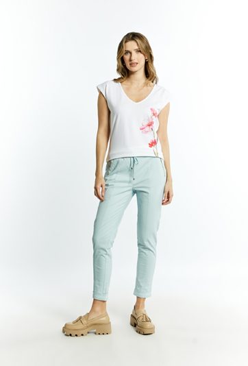 T-shirt damski bez rękawów