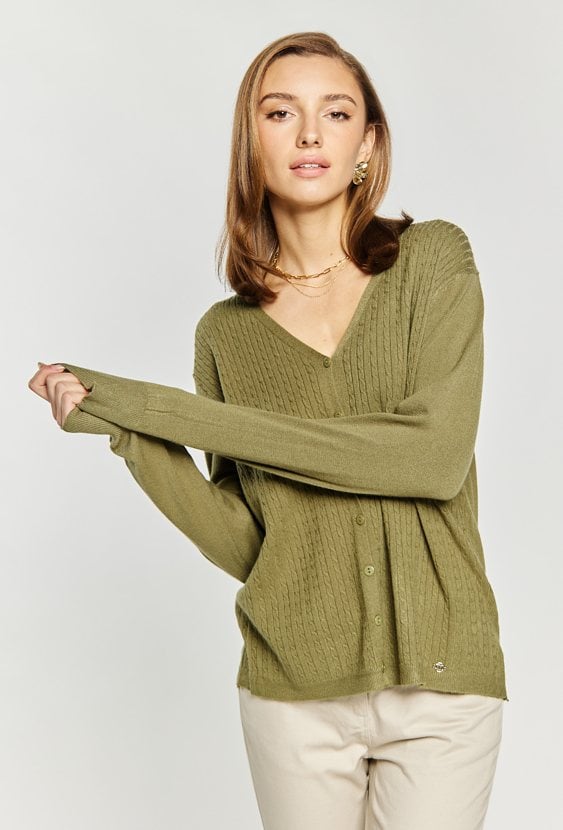 Rozpinany sweter damski