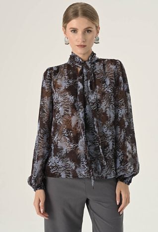 Elegancka bluzka z szarfą