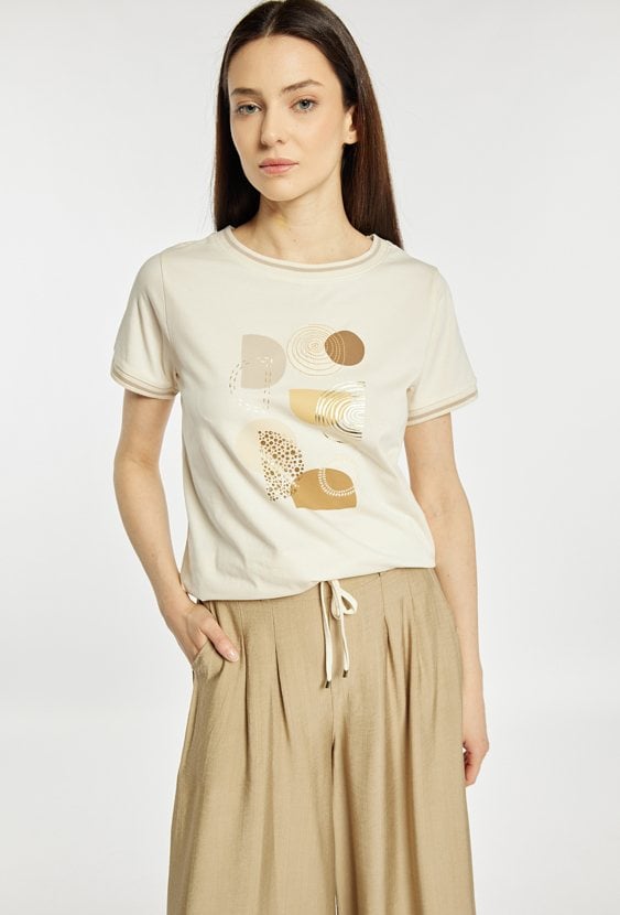 T-shirt z wiązaniem