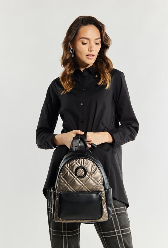 Plecak damski z pikowaniem