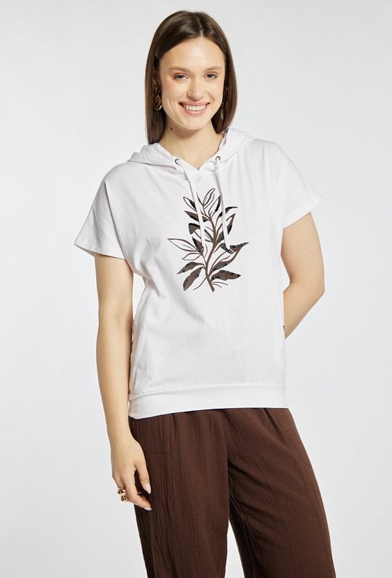T-shirt z kapturem