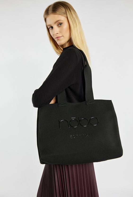 Shopper damski z logo NOBO