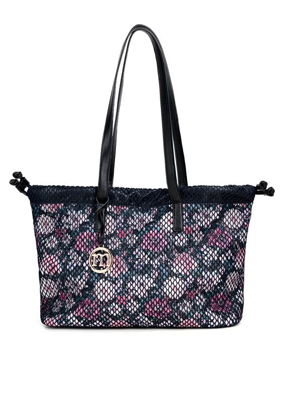 Duży shopper z siateczką
